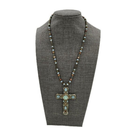 Michal Golan hand Crafted Cross Necklace - Picture 7 of 13